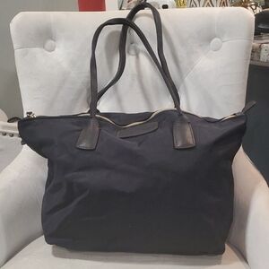 Roberta Pieri Black Canvas Tote Bag
